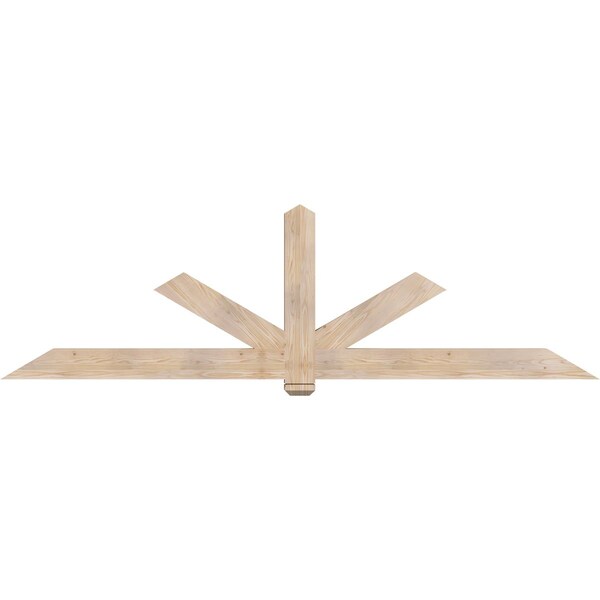 Ekena Millwork Kennewick Smooth Timber Gable Bracket, Douglas Fir, 108"W x 31 1/2"H x 3 1/2"D x 5 1/2"F, 7/12 Pitch GBW108X31X0406KEN00SDF - main